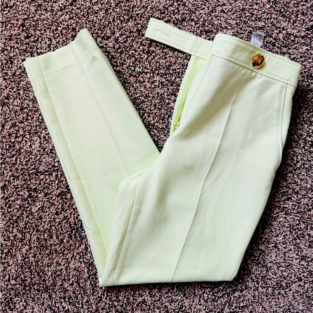 Zara Women’s High Rise Trousers in Mint Green Size Small
